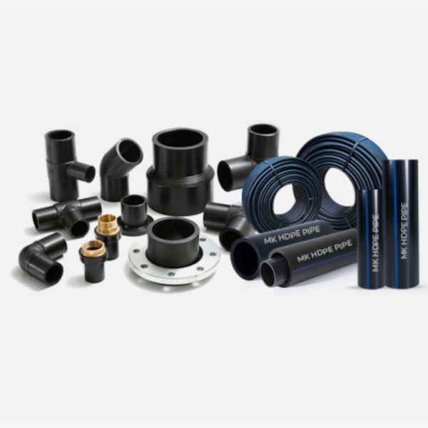 mk plastic industries
hdpe pipes fittings